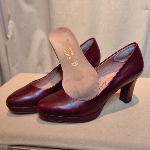 Tamaris damen pumps - pumps, leder